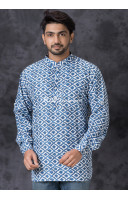All Over Printed Cotton Silk Short Kurta (KR1297) All Over Printed Cotton Silk Short Kurta (KR1297)