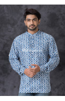 All Over Printed Cotton Silk Short Kurta (KR1297) All Over Printed Cotton Silk Short Kurta (KR1297)
