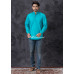 Rayon Turquoise Short Kurta (KR1298)