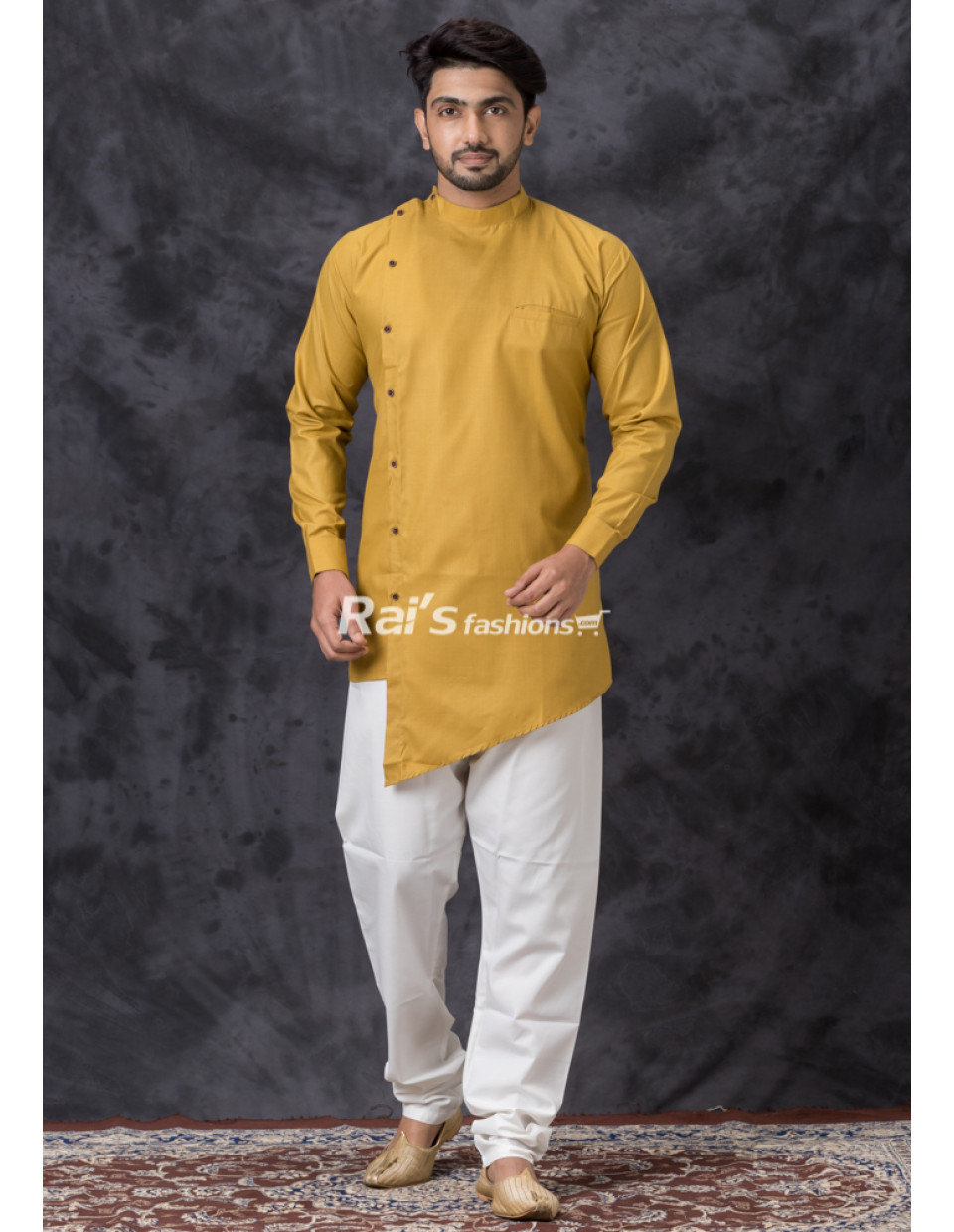 Princess Cut Cotton Silk Men Kurta (KR1340) Princess Cut Cotton Silk Men Kurta (KR1340)