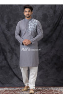 Embroidery Work Design Cotton Men Punjabi (KR1348)