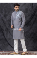 Embroidery Work Design Cotton Men Punjabi (KR1348) Embroidery Work Design Cotton Men Punjabi (KR1348)