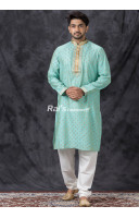 All Over Golden Butta Weaving Silk Men Punjabi (KR1369) All Over Golden Butta Weaving Silk Men Punjabi (KR1369)