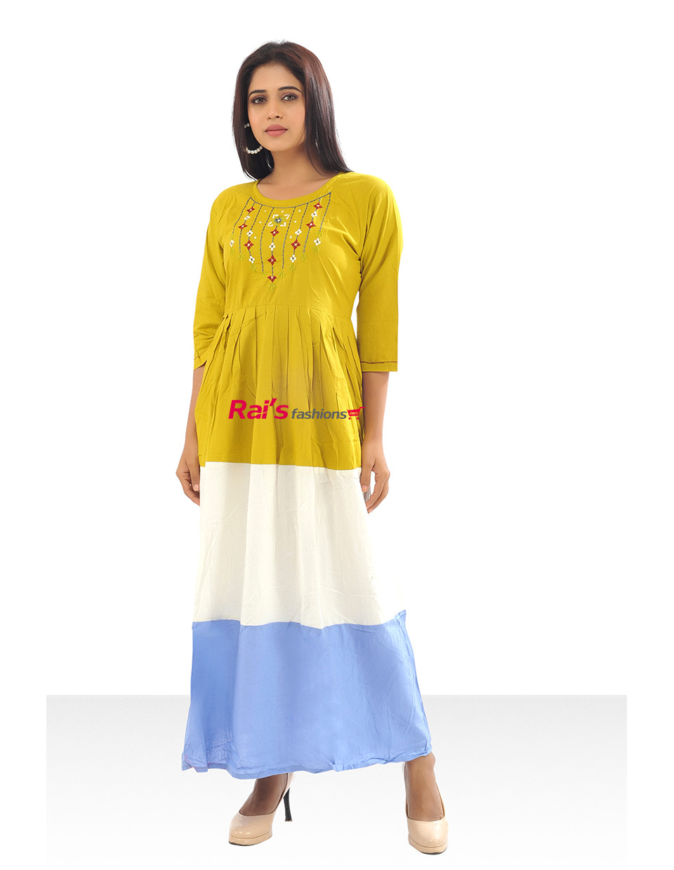 Buy Charismatic Beads And Aari Work Party Wear Readymade Gown Online