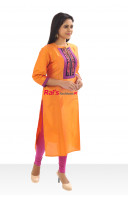 Premium Quality High Neck Kurti With Embroidery Work (KR531)