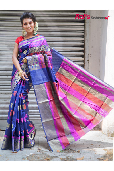 Handloom Silk Cotton With Banarasi Weaving Work (MA21S13)