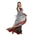 Tissue Cotton Saree With All Over Checks Pattern And Contrast Color Border (RNW1)