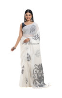 Pure Linen By Linen Saree With All Over Traditional Jamdani Work (RNW5)