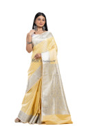 Premium Quality Satin Katan Banarasi Saree With All Over Traditional Banarasi Butta Weaving Work (RNW14)