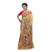 Nakshi Kantha Saree Base Is Semi Bangalore Silk - All Over Floral Design Hand Kantha Stitch Work (RNW17)