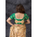 All Over Golden Butta Weaving Green Silk Brocade Designer Blouse (KRBL1283)