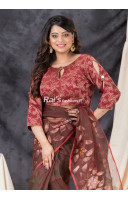 Key Hole Neck Brocade Designer Blouse (KRBL728) Key Hole Neck Brocade Designer Blouse (KRBL728)