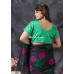 All Over Butta Weaving Green Silk Designer Blouse (KRBL940)