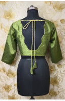 Moss Silk Designer Blouse (KRBL735)