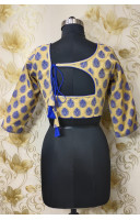 All Over Self Weaving Butta Worked Designer Blouse (KRBL740)