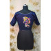 Embroidery Worked Fancy Neck Designer Blouse (KRBL785)