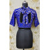 All Over Banarasi Butta Weaving Royal Blue Silk Brocade Fancy Designer Blouse (KRBL889)