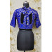 All Over Banarasi Butta Weaving Royal Blue Silk Brocade Fancy Designer Blouse (KRBL889)