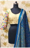  Golden Butta Weaving Silk Brocade Designer Blouse (KRBL1053)