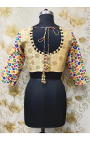  Golden Butta Weaving Silk Brocade Designer Blouse (KRBL1053)