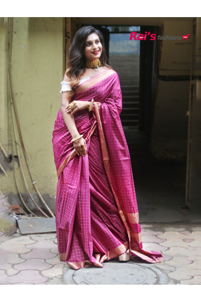 Handloom Soft Silk Saree With All Over Fine Weaving Design (RAI194621)