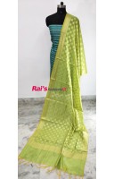 Pure Handloom Cotton Silk Banarasi Weaving Work Dupatta(3NOQ522)