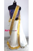 Pure Handloom With Double Weaving Bordar(15A4)