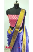 Pure Handloom With Double Weaving Bordar(15A18)