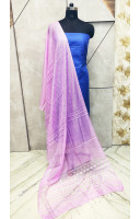 All Over Self Weaving Pink Organza Dupatta (KR677)