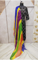 Multicolor Stripes Design Chiffon Dupatta (KR666)