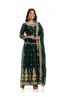 All Over Embroidery Butta Work Georgette Gown (KR1826)