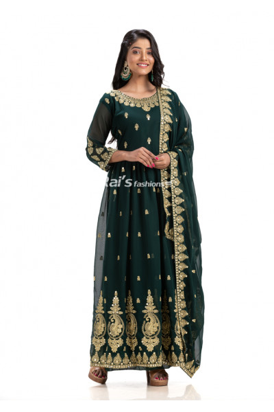 All Over Embroidery Butta Work Georgette Gown (KR1826)