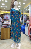 Printed Chanderi Silk Long Gown (KR2166)