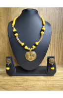 Golden Shade Oxydize Pendant And Charms With Cotton Balls Combine Handcrafted Jewellery For Women (MA21J102) Golden Shade Oxydize Pendant And Charms With Cotton Balls Combine Handcrafted Jewellery For Women (MA21J102)