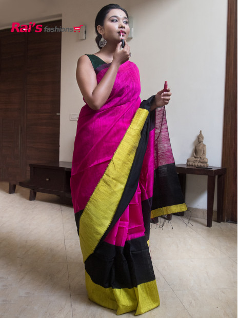 Exclusive Trendy Handweaving Matka Silk Saree (RAI200521)