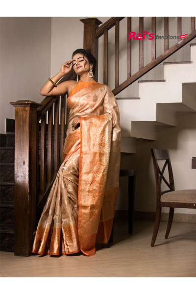 Premium Quality Pure Silk Linen Benarasi Saree (RAI202521)