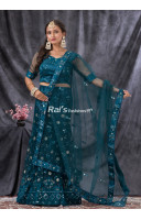 Sequin And Embroidery Work Designer Lehenga (KR1472)